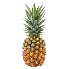 Fototapeta premium Fresh pineapple tropical fruit isolate