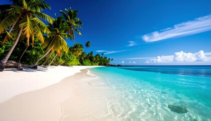 Naklejka premium Tropical beach paradise (4)