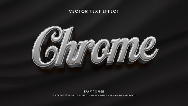 chrome editable text effect