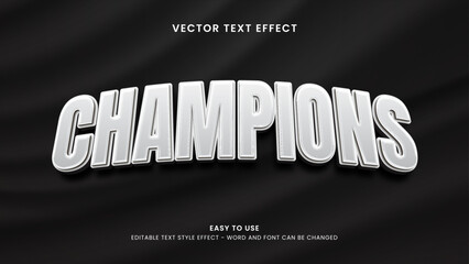 champions editable text effect