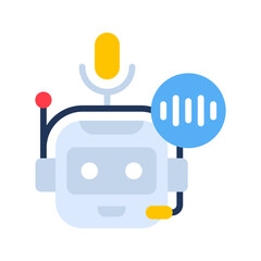 Voice assistant icon vector image. Suitable for mobile apps, web apps and print media.