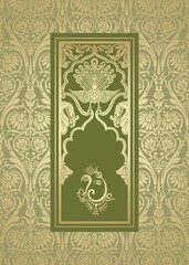 Ganesha, wedding card, royal Rajasthan, India	