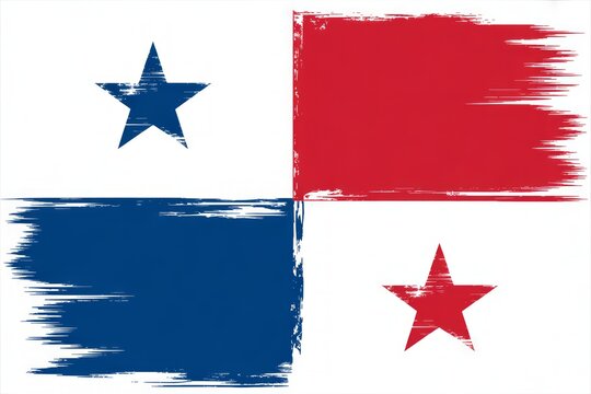 Distressed Panamanian Flag panama flag national symbol