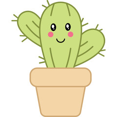 Cute Cartoon Cactus
