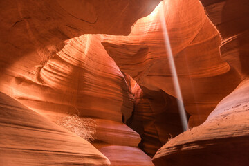 Deep inside Antelope Canyon