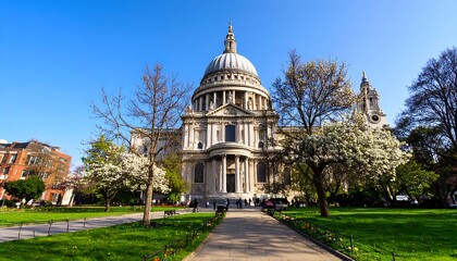 Obraz premium London Cathedral on a sunny day