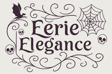 Eerie Elegance – Halloween Logo Font Art
