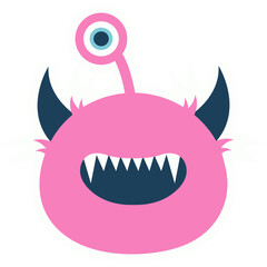 Cute Monster Head Sticker