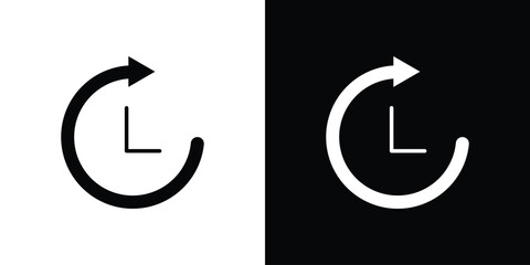 Timelapse icon, vector flat icon. Flat illustration.