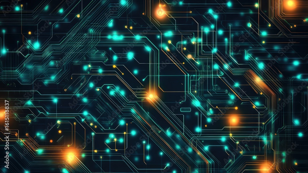 Poster microcontroller scrolling circuit board