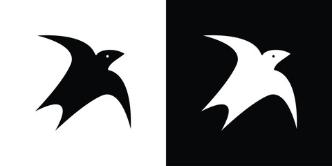 Swallow icon, vector flat icon. Flat illustration.