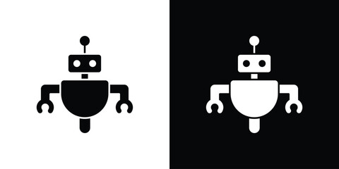 Robo icon, vector flat icon. Flat illustration.