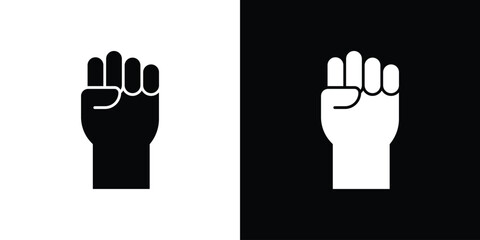 Rebellion icon, vector flat icon. Flat illustration.