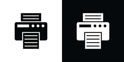 Printer icon, vector flat icon. Flat illustration.