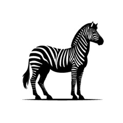 Abstract Zebra Vector – Modern Striped Animal Art Design