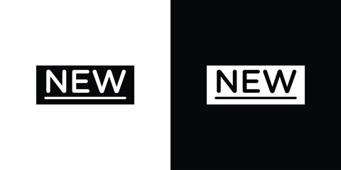 New icon, vector flat icon. Flat illustration.