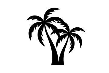 Twin Palm Trees tropical nature