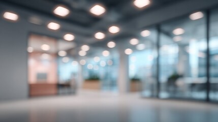 Blurred Office Background With Soft Lighting For Corporate Presentation, Website Header, And E-Commerce Product Listing