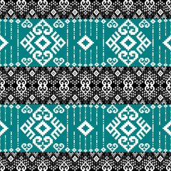 Geometric Ethnic Pattern Design Background or Wallpaper.