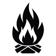 campfire vector icon