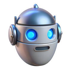 Obraz premium Three delicate silver and green fern fronds arranged symmetrically isolated on transparent background