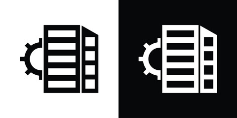 Enterprise icon, vector flat icon. Flat illustration.