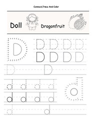 Printable Alphabet Tracing Worksheets A to Z – Uppercase and Lowercase Letter Practice Pages for Preschool and Kindergarten Learning. Dot to Dot Number Tracing Sheets for Kids.