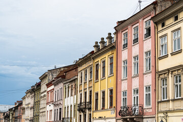 Obraz premium old houses in the old town of warsaw