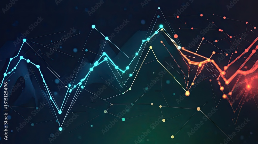 Poster plot emitting line chart
