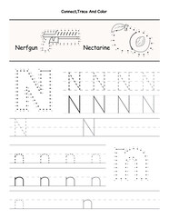 Printable Alphabet Tracing Worksheets A to Z – Uppercase and Lowercase Letter Practice Pages for Preschool and Kindergarten Learning. Dot to Dot Number Tracing Sheets for Kids.