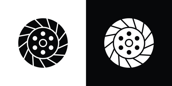 Car clutch icon, vector flat icon. Flat illustration.