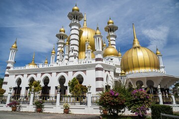 The Ubudiah Mosque in the royal town of Kuala Kangsar, Perak, Malaysia.