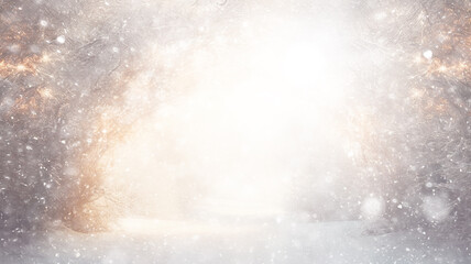 snowfall, winter white abstract background outside, nature snow falling, blurred background, festive look christmas blank copy space