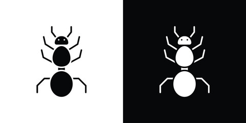 Ant icon, vector flat icon. Flat illustration.