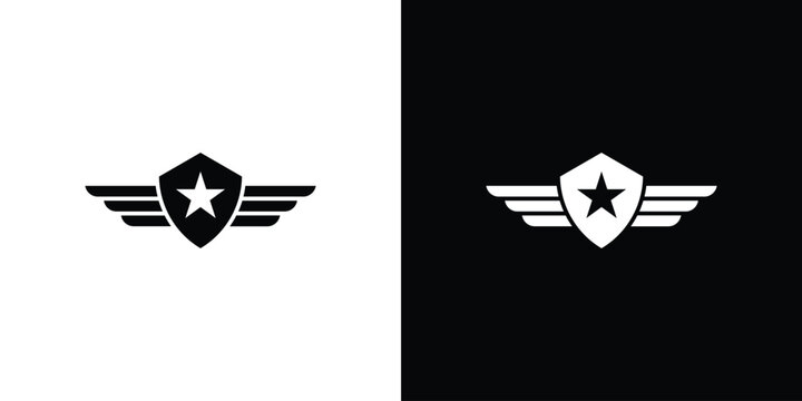 Air force icon, vector flat icon. Flat illustration.