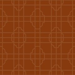 Dark Brown Geometric Grid Pattern