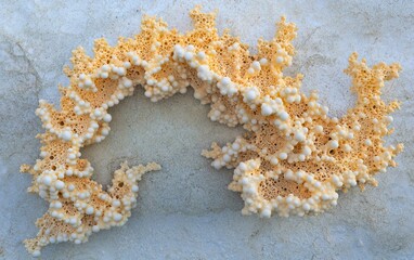 Intricate Coral-Like Texture with Organic Shapes and Subtle Oceanic Colors