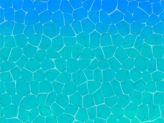 海や湖の水面のようなイメージの背景素材。手描きの水彩風テクスチャーとゆらゆらした水面の輝きのイメージ。