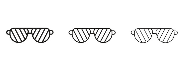 Shutter sunglasses icon. Simple element illustration. Can be used for web and mobile.