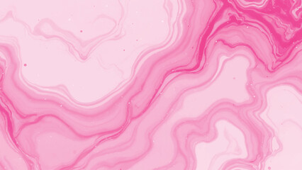 Fototapeta premium Elegant pink marble texture swirls with delicate watercolor effect background