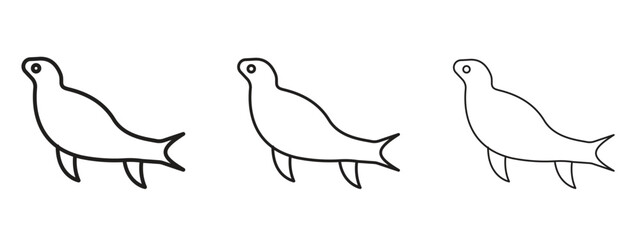 Sea lion icon. Simple element illustration. Can be used for web and mobile.