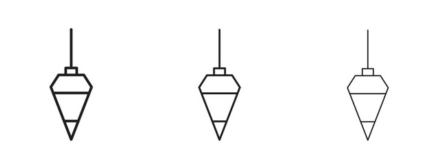 Plumb bob icon. Simple element illustration. Can be used for web and mobile.