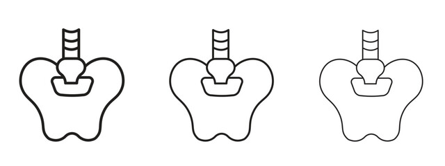 Pelvis icon. Simple element illustration. Can be used for web and mobile.
