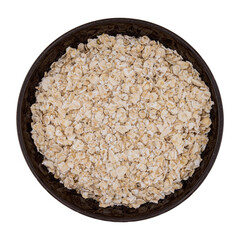oatmeal in a isolated bowl