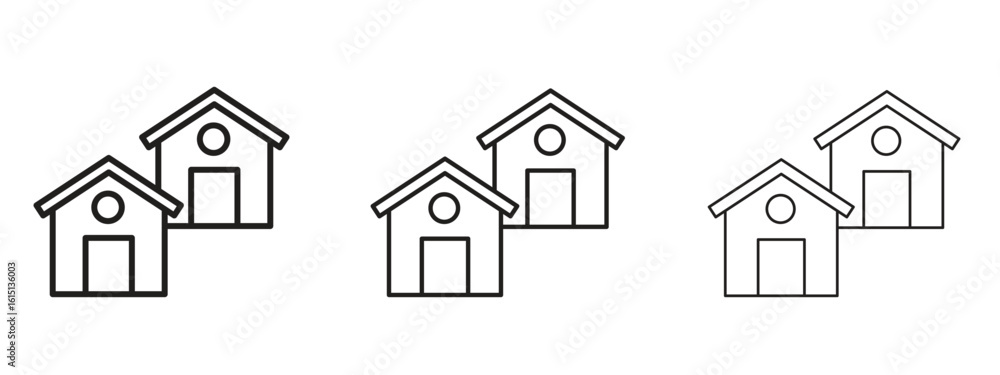 Canvas Prints neighborhood icon. simple element illustration. can be used for web and mobile.