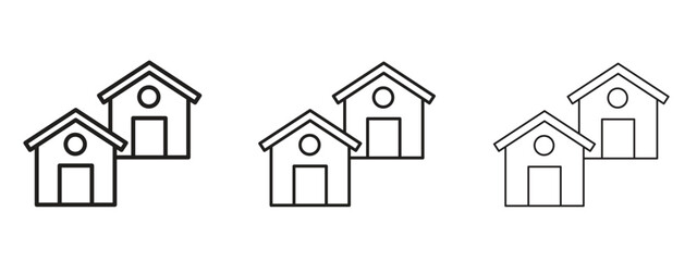 Neighborhood icon. Simple element illustration. Can be used for web and mobile.