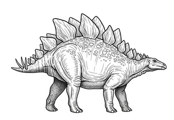 Stegosaurus dinosaur illustration