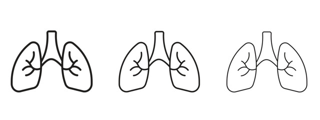 Lungs icon. Simple element illustration. Can be used for web and mobile.