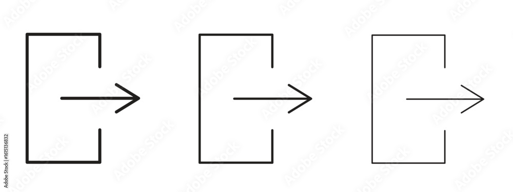 Canvas Prints logout icon. simple element illustration. can be used for web and mobile.