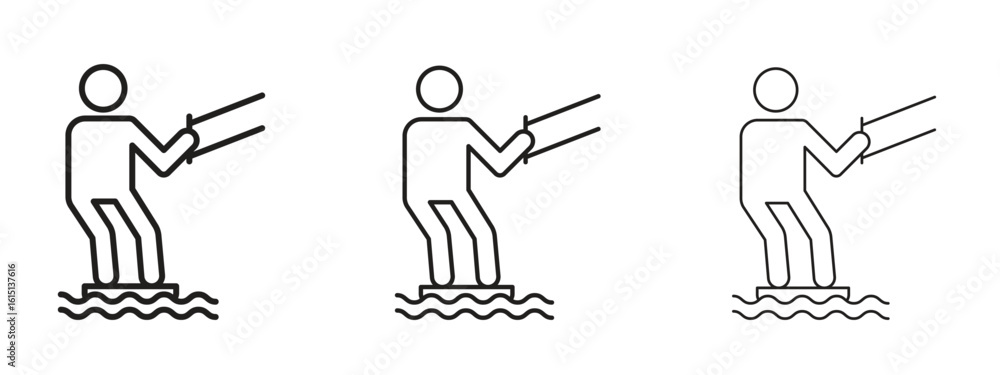 Canvas Prints kitesurf sign icon. simple element illustration. can be used for web and mobile.